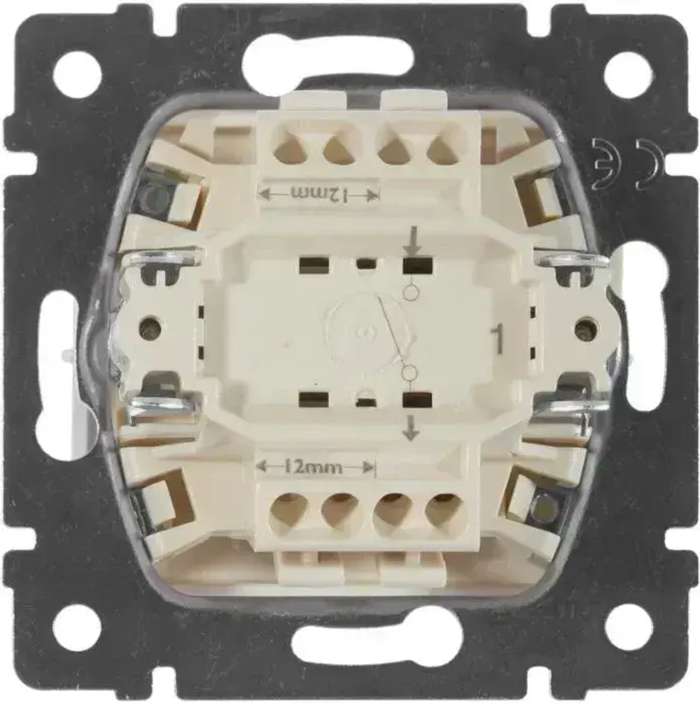 Leg.774301/ 1 шт. Выключатель одноклавишный Legran Valena/ Цвет: Слоновая кость