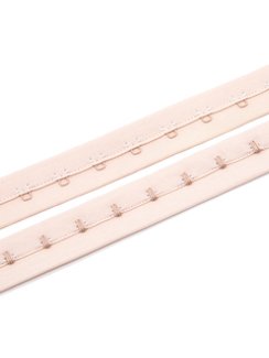 Крючки/петли на ленте, однорядные, телесный 126