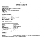 CITRONELLOL 95 / ЦИТРОНЕЛЛОЛ 95 CAS 7540-51-4, 106-22-9, 26489-01-0, 1117-61-9