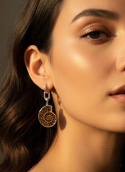 Серьги Nafael Амониты