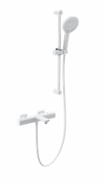 Смеситель для ванны с душем и термостатом WONZON & WOGHAND SOLID, Белый матовый (WW-C2011- A-MW)