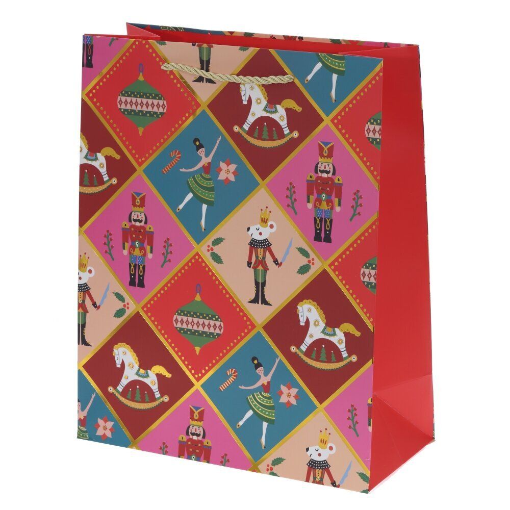 GAEM Пакет подарочный (бумага 210г/м2, блок 12шт), L26 W12 H32 см, 4в.