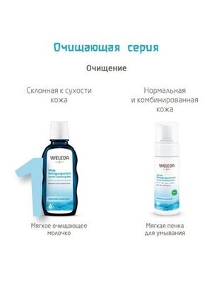 WELEDA Нежное очищающее молочко для нормальной и сухой кожи 100 мл