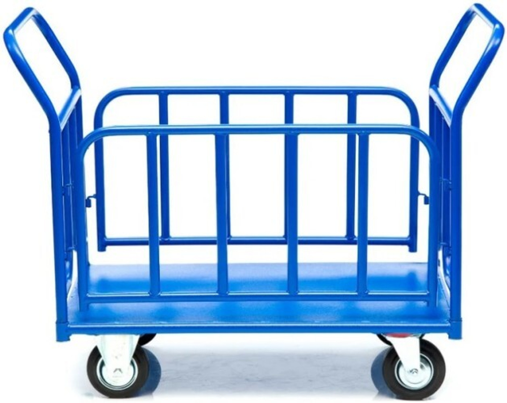 Тележка платформенная СТЕЛЛА-ТЕХНИК КПО-500Т-125 с бортами КПО-500Т-125-И