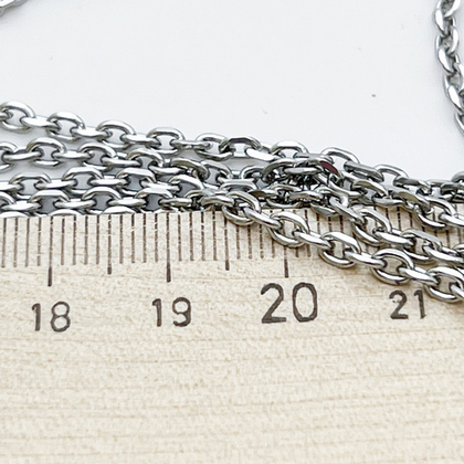 Цепочка, сталь, размер звена 4*2,6 мм, цена за 50 см