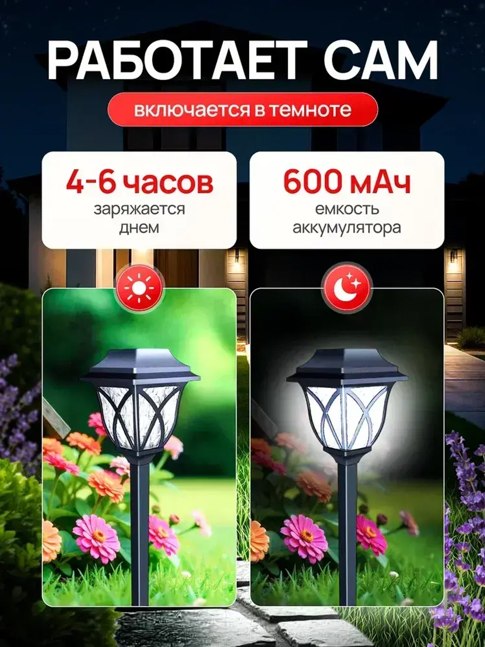 Светильник садовый