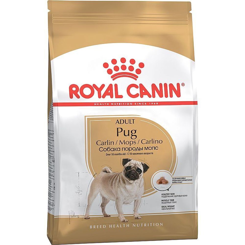 Royal Canin 1,5кг Мопс эдалт корм для взрослых собак породы Мопс