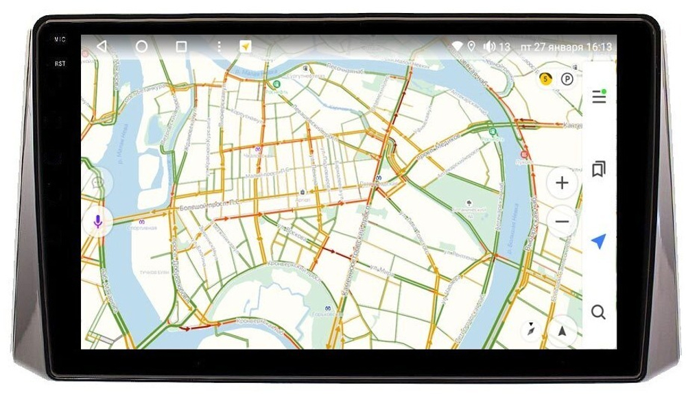 Магнитола для Toyota RAV4 2019+ (рынок РФ и ОАЭ) - Vaycar VA77-1161-2K на Android 13, 8-ядер, 2K QLED, ТОП процессор, CarPlay,4G SIM-слот