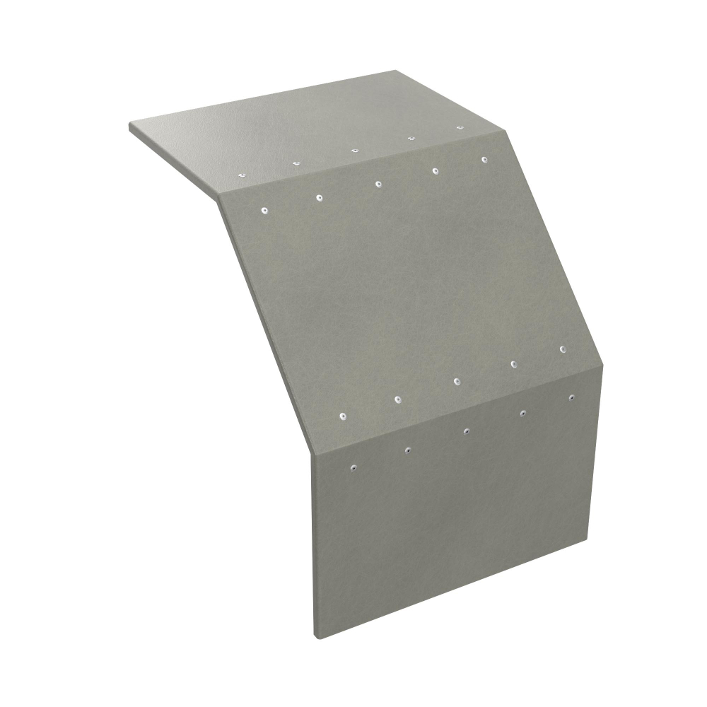 Крышка на угол вертикальный внешний 90°  100x150, стеклопластик