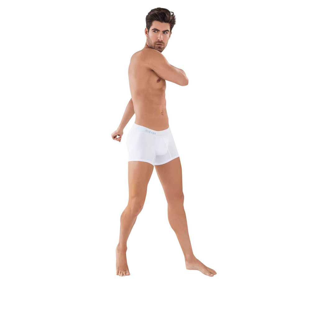 Мужские трусы боксеры белые Clever CLASSIC MATCH BOXER 088001