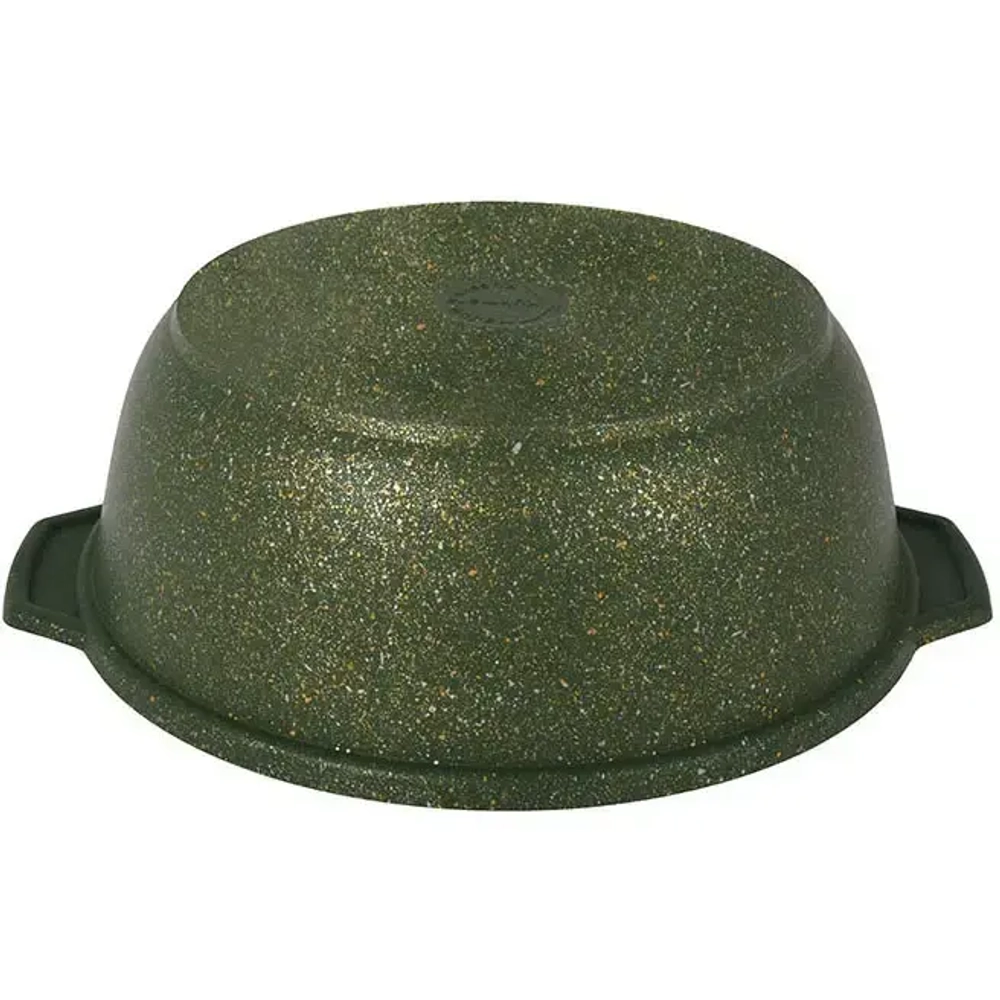 Кастрюля-жаровня 3л «Trendy style» (malachite) со стеклянной крышкой ж31tsml