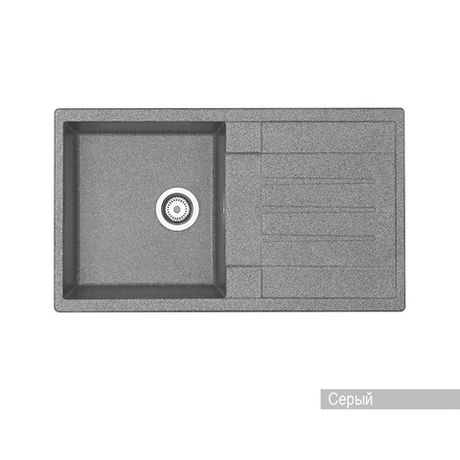 Кухонная мойка AQUATON Верона 85 Серый