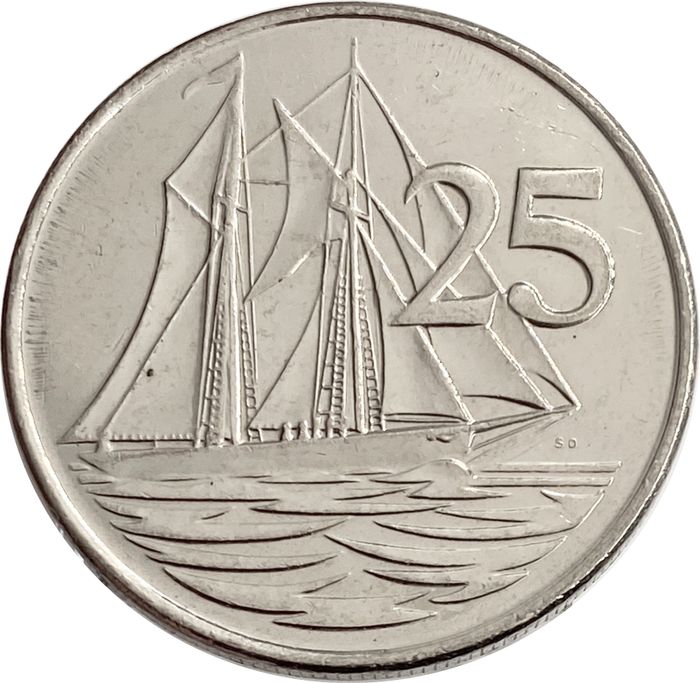 25 центов 1999-2017 Каймановы острова