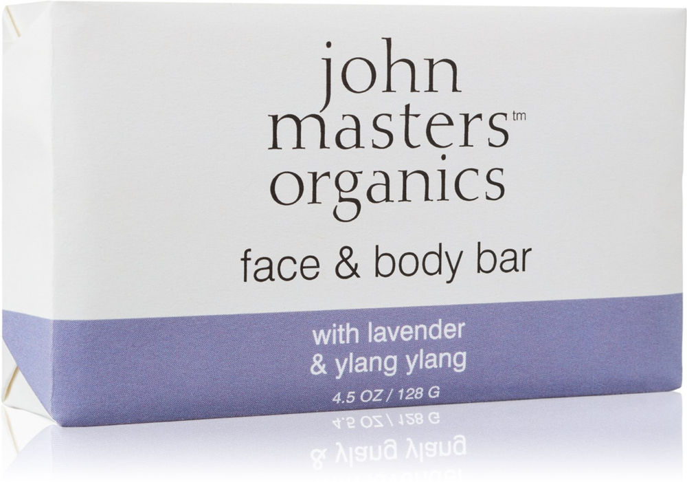 John Masters Organics Lavender & Ylang Ylang - увлажняющее мыло для лица и тела /   128  g  / GTIN 669558003033