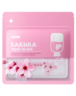 Глиняная маска для лица с сакурой