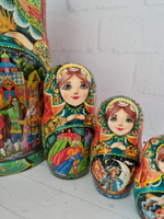 Матрешка 26см "Конек горбунок" 10 мест