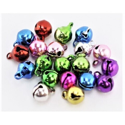 Бубенцы металл 14 мм, мультиколор