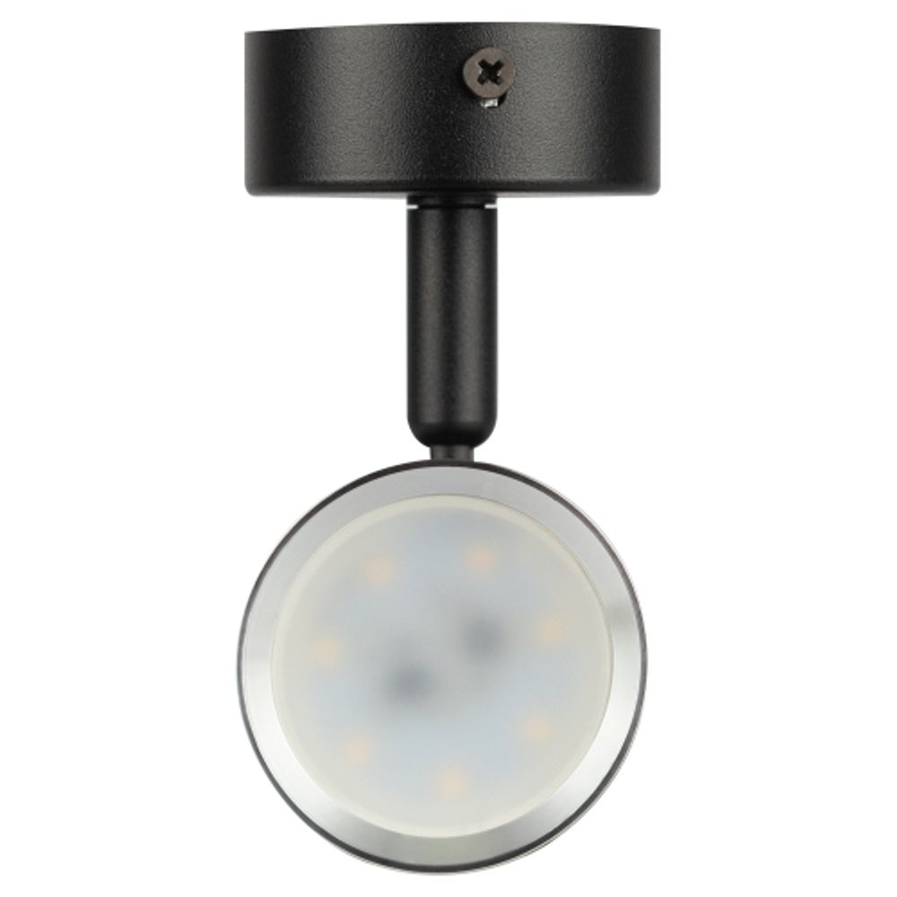 Светильник настенно-потолочный спот ЭРА OL35 BK под лампу MR16 GU10 черный/хром