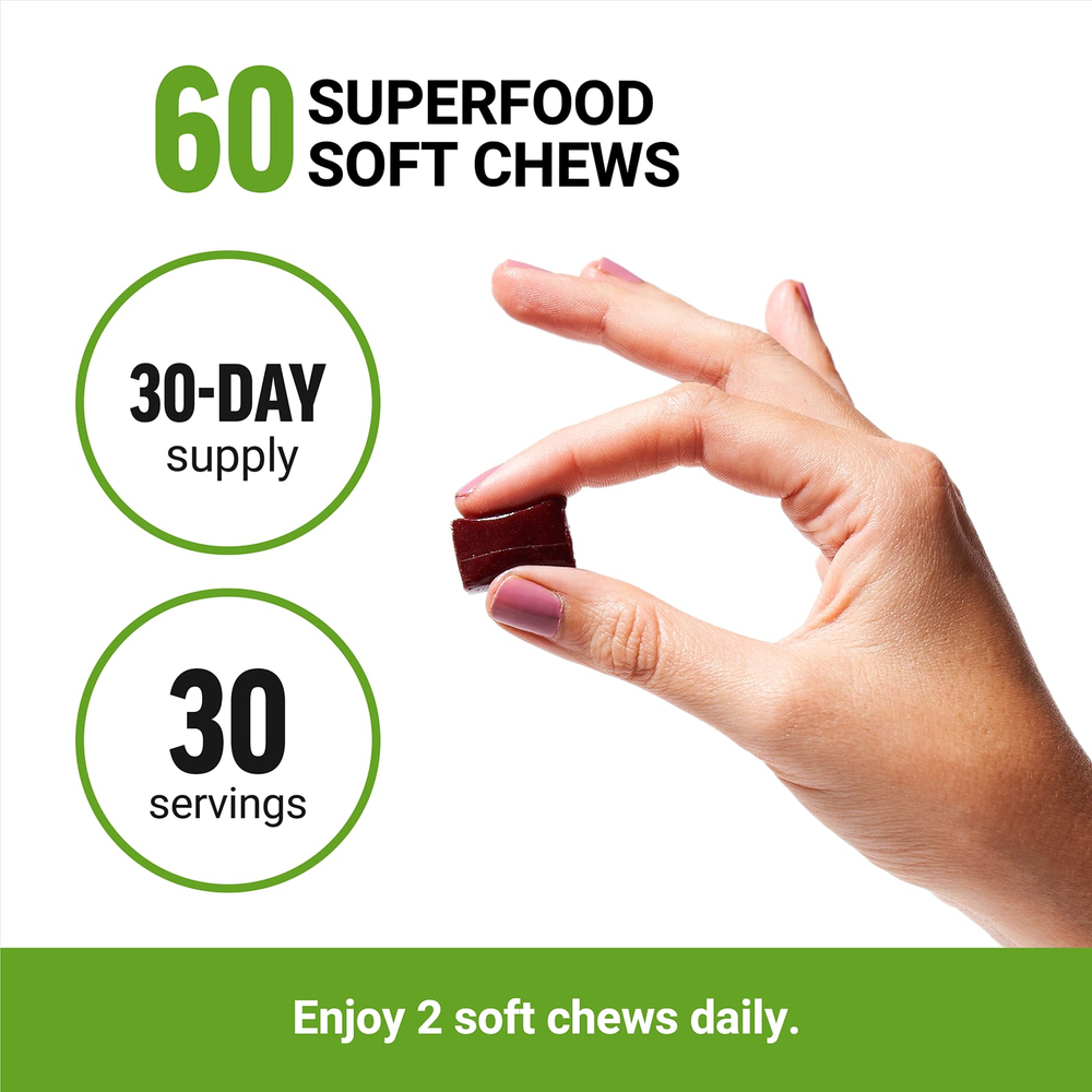 Force Factor, Perfect Maca®, темная вишня, 60 жевательных таблеток