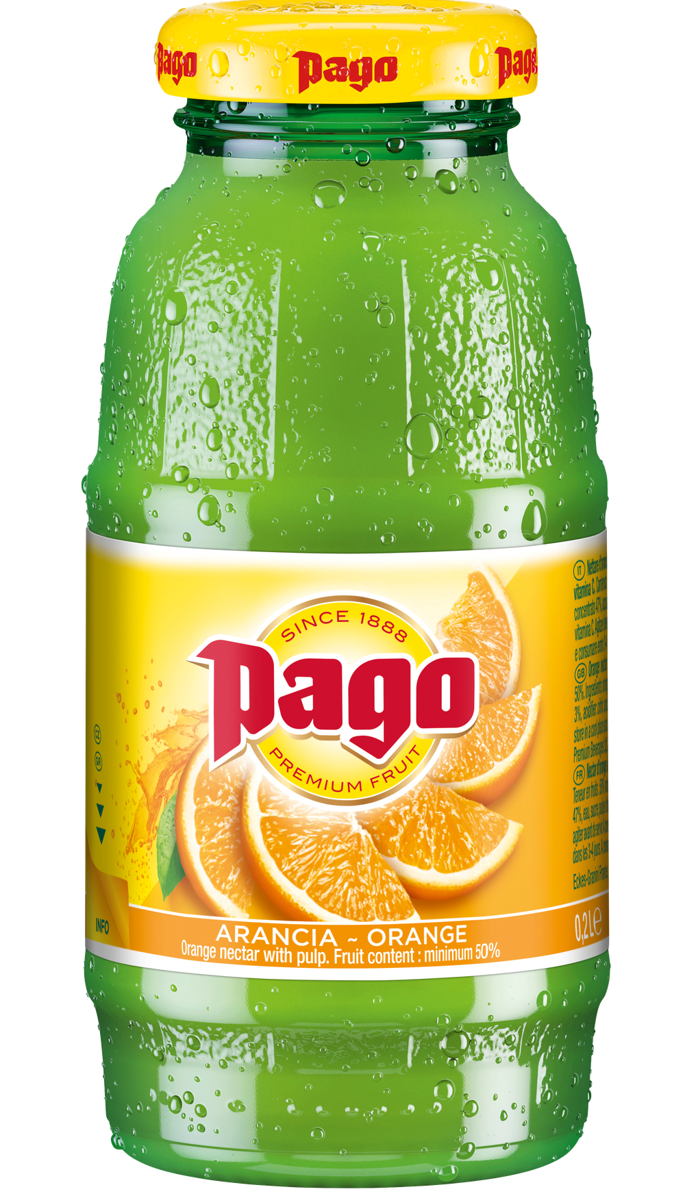 Сок Pago Апельсин, Glass 0,2 л.