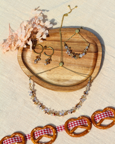 Серьги Coeur de Lion Beige-Gold 4639/21-1016