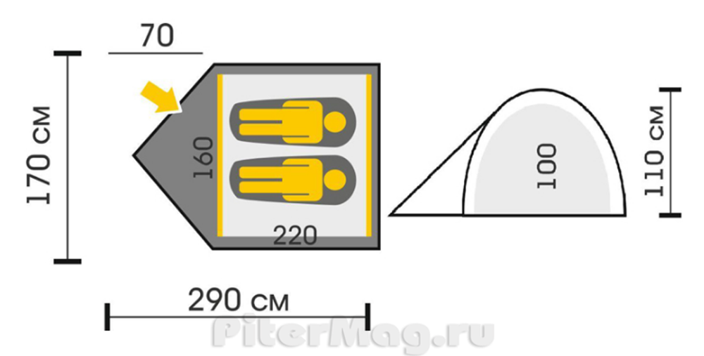 Палатка Talberg Vega 2 [TLT-042]