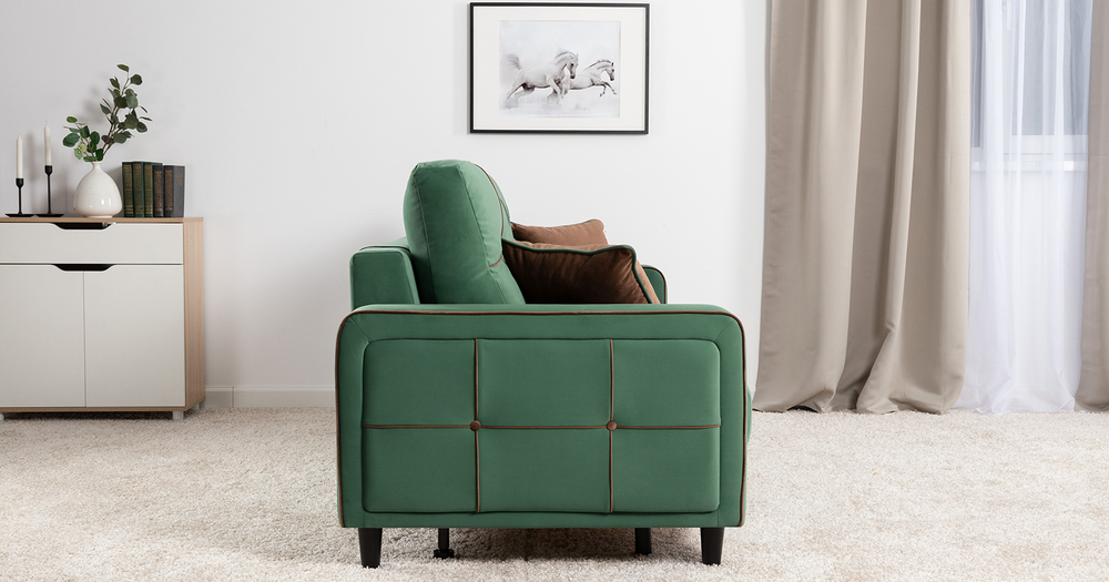 Диван кровать Черри, Зеленый