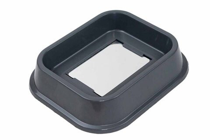 ДАРЭЛЕНД Ванночка для купания для птиц, с зеркалом, 14,5*12*3 см (пластик)