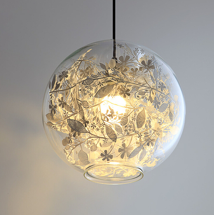 Pendant design lamp Tangle Globe by Artecnica (Silver)