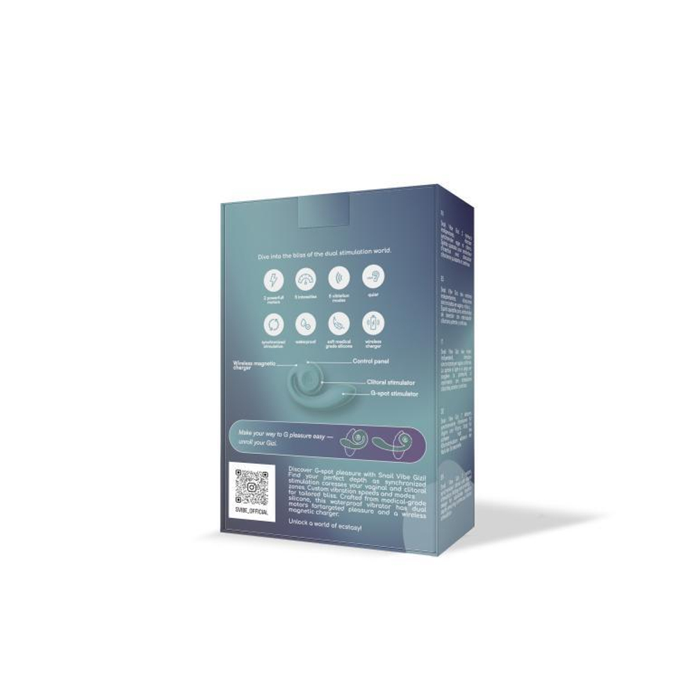 Мятный вибромассажёр SVibe Gizi (Цвет: мятный)