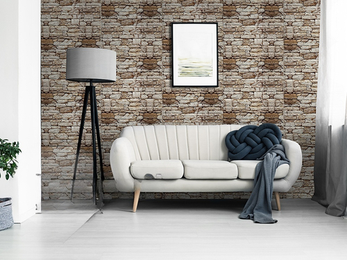 Самоклеящаяся мягкая панель ПВХ Прага 770х700х3 мм