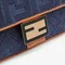 Сумка Fendi из денима синего цвета Baguette