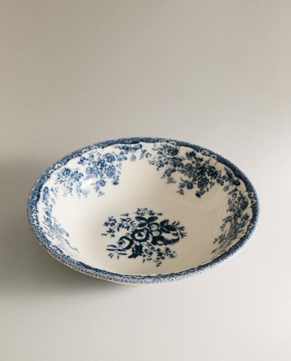 Zara Home миска из фаянса, цвет синий, 18.5 см · 2460/211