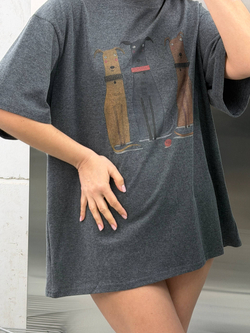 Футболка женская артикул 917-1 цвет "серый"