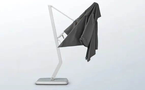 Зонт профессиональный Wing 3х3 м, тик, тортора. База и светильник в комплекте