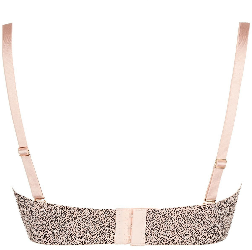 Набор из 2 бюстгальтеров-балконет - черного и леопардового (Размер: 38C) (Цвет: черный с леопардовым)