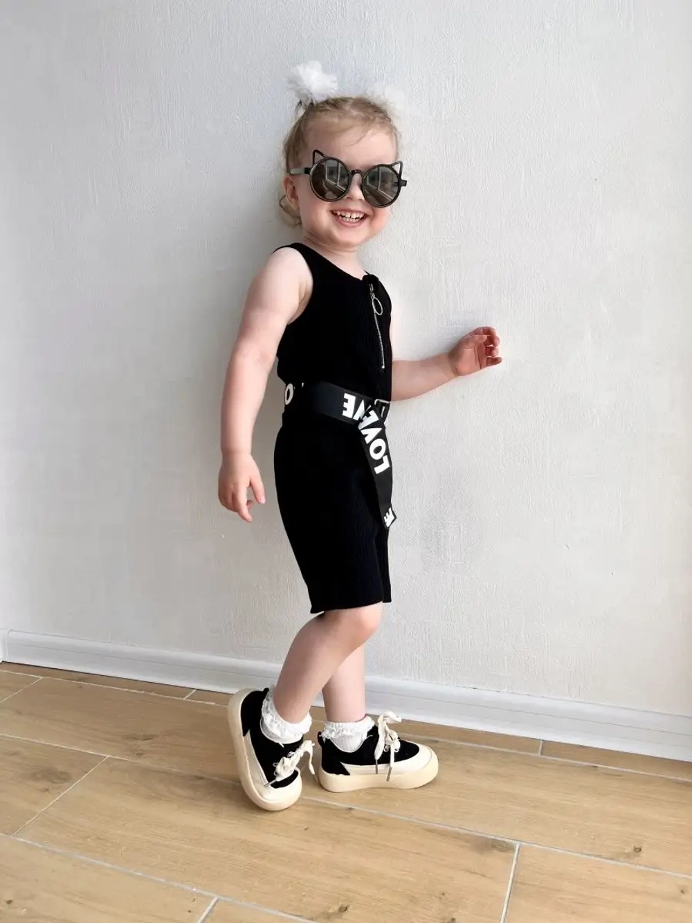 Комбинезон летний в рубчик