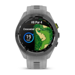 Умные часы Garmin Approach S70 (42 мм) с черным керамическим безелем и серым ремешком