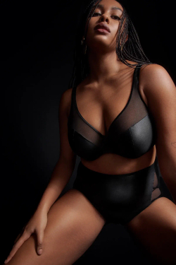 PRIMADONNA Twist Zipolite Бюстгальтер с глубоким треугольным вырезом, черный