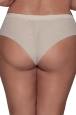 Трусики-бразилиана с вышивкой Masumi (Размер: S) (Цвет: телесный)