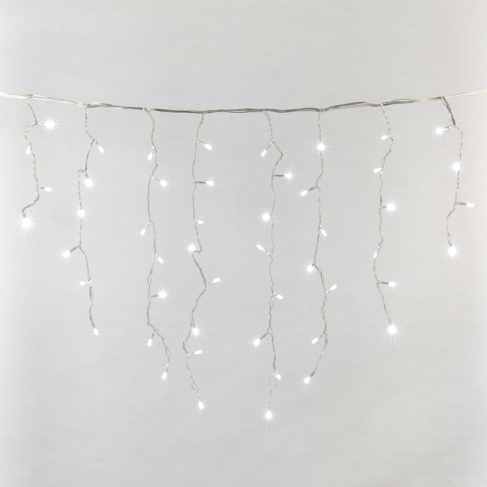 ULD-B3010-200-DTA WHITE IP20 Бахрома светодиодная с контроллером. 200 светодиодов. 3 м. белый. IP20. провод прозрачный