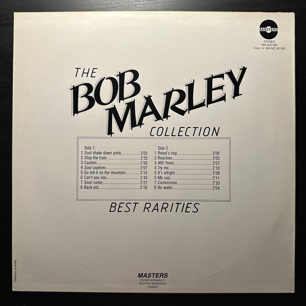Bob Marley - Best Rarities (Франция 1985г.)