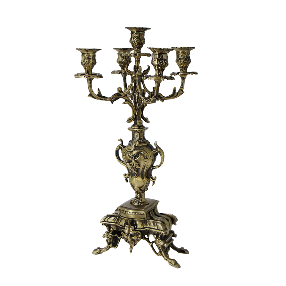 Bello De Bronze Канделябр Каранка 5-ти рожковый, антик