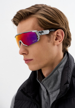 Спортивные очки 720armour Mars / Matte Silver / Red Lens
