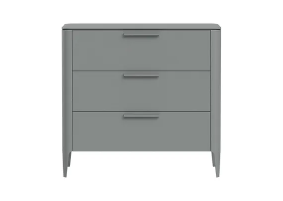 Комод Type 3 ящика ширина 90 см (серый)