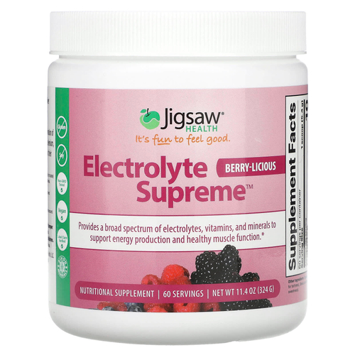 Jigsaw Health, Electrolyte Supreme, ягодный вкус, 324 г (11,4 унции)