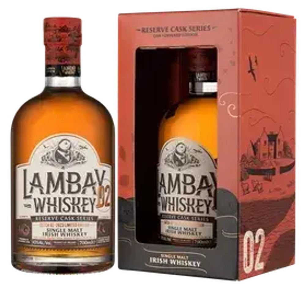 Виски Ламбэй Сингл Молт 0,7 43% п/уп Ламбей Ирландия