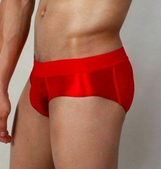 Мужские трусы брифы красные Superbody Red Briefs