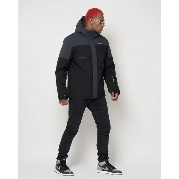 Куртка горнолыжная мужская, цвет чёрный, размер 48