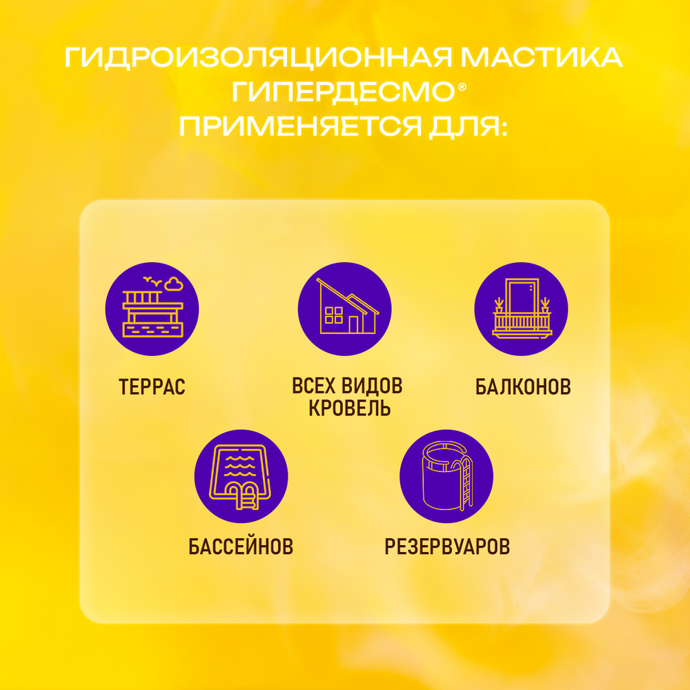 Мастика Гипердесмо белая 6 кг